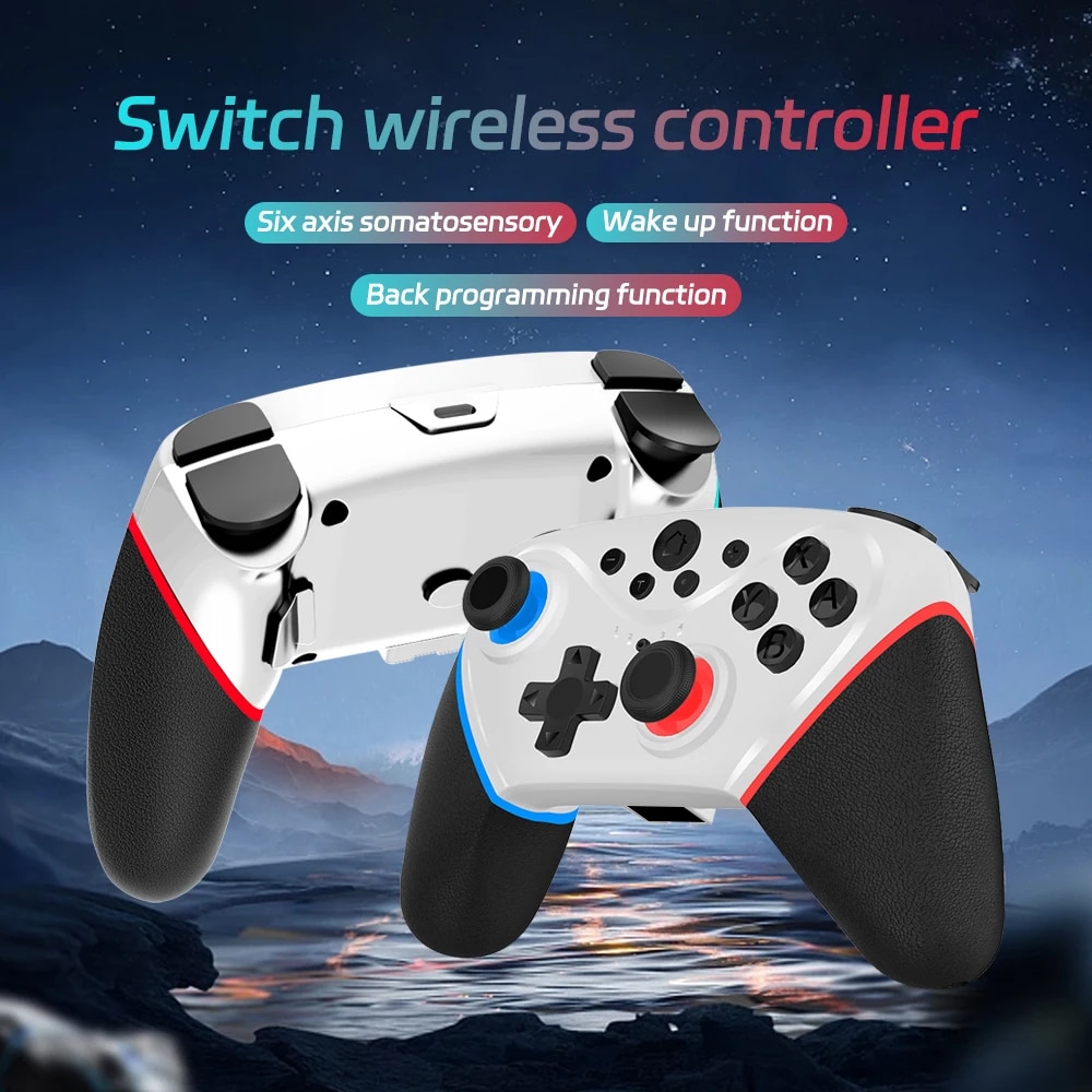 Switch/Lite/OLEDリモートと互換性のあるワイヤレススイッチコントローラーはターボ、ウェイクアップ機能付きマルチプラットフォームをサポート