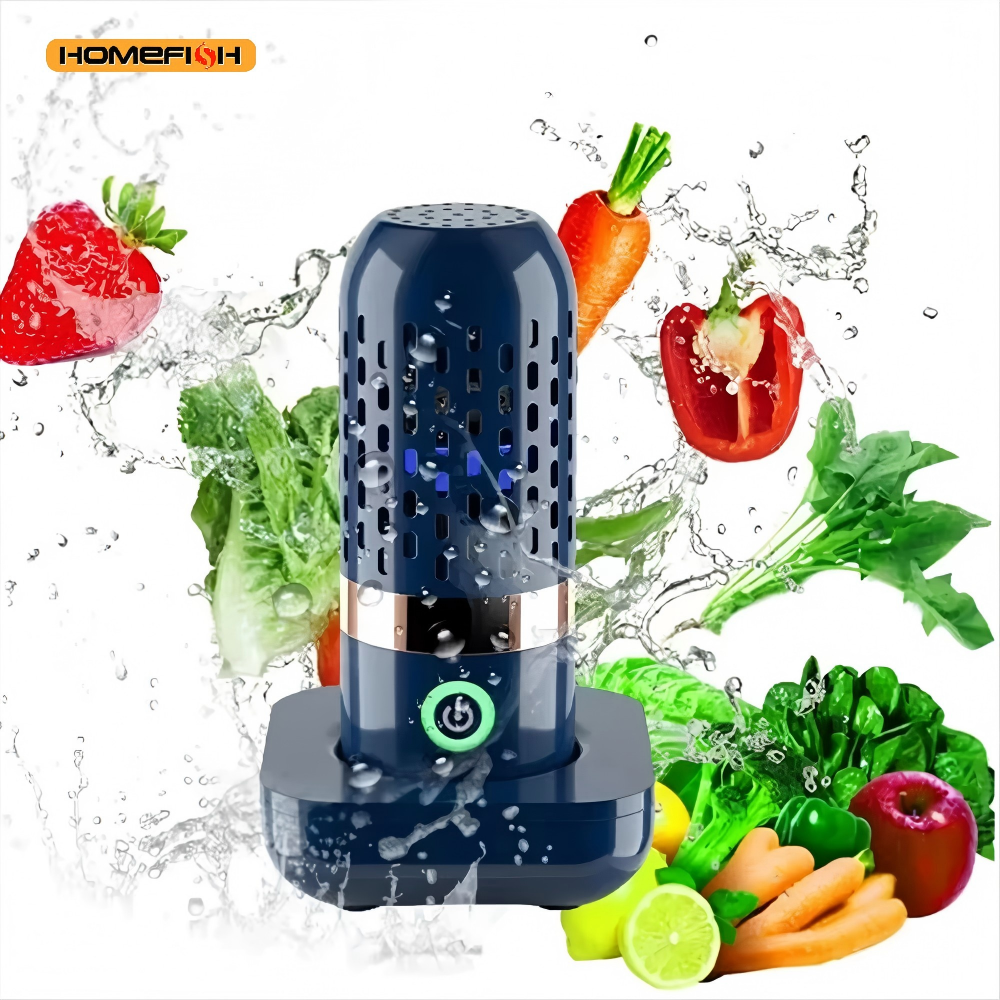 HOMEFISH 多機能 3000mAh 果物と野菜の洗浄機 - 果物と野菜を洗浄するためのポータブルデバイス
