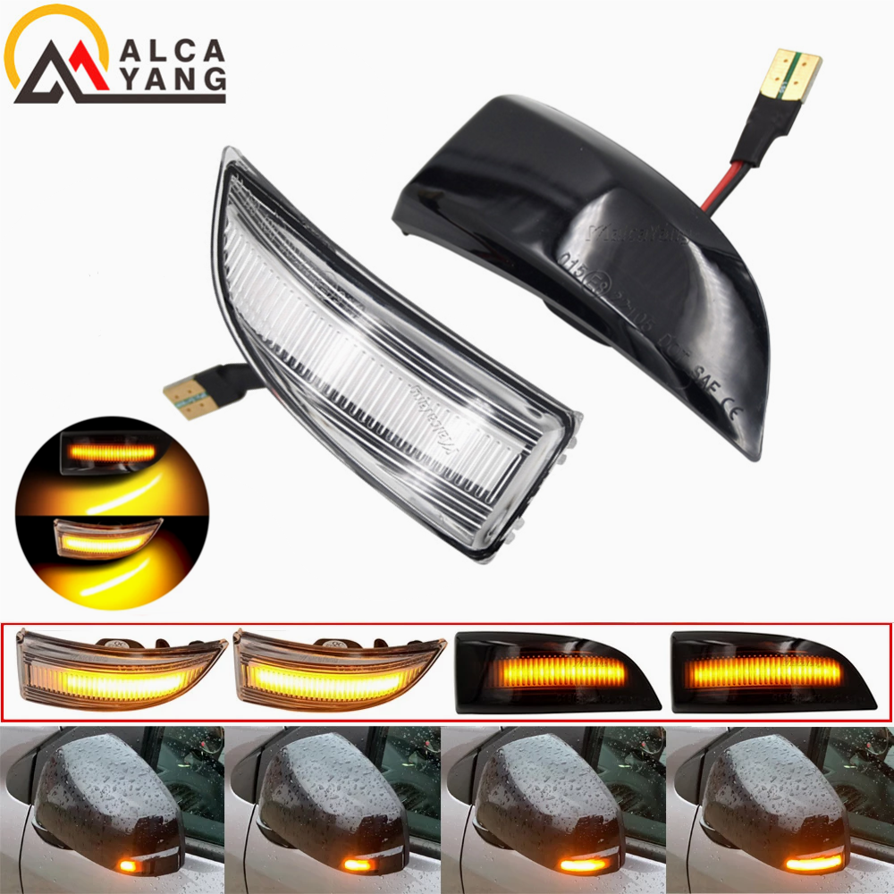 LED ダイナミックターンシグナルライトミラーシーケンシャルインジケータランプルノーメガーヌ MK3 風光明媚なフルエンス緯度サフランラグナ III