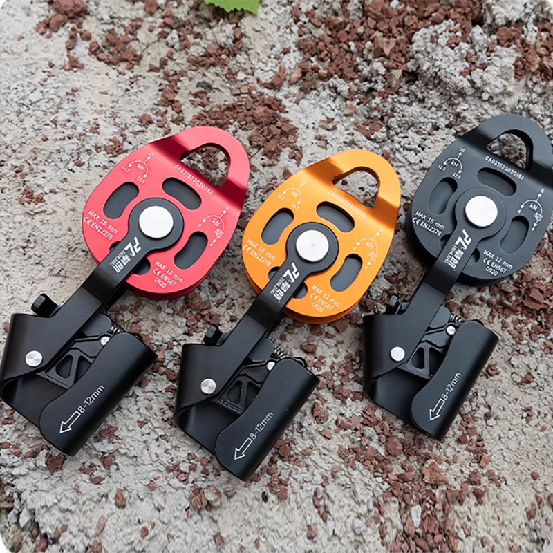 エアコン設置懸垂マシンクライミングロッククライミングアクセサリーしっかりとした耐荷重アセンダーワンウェイプーリーリフティング