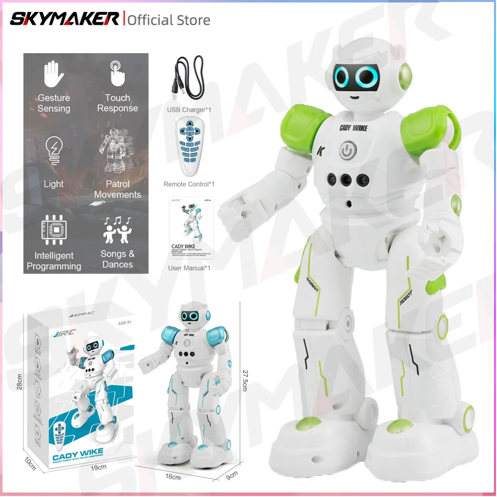 JJRC R11 RC ロボット CADY WIKE ジェスチャー感知タッチインテリジェントプログラマブルウォーキングダンススマートロボット玩具子供のおもちゃ