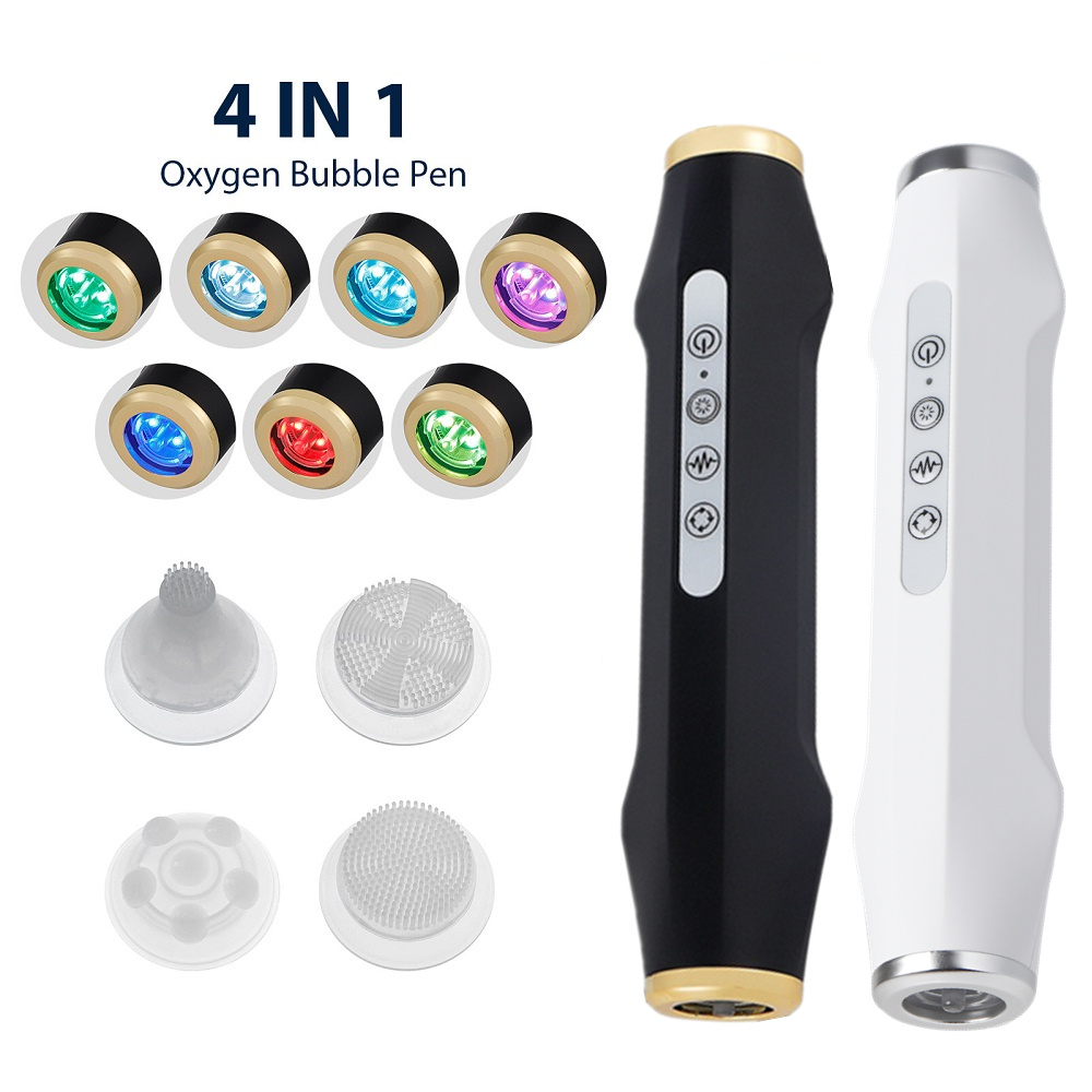 ポータブル酸素バブル美顔器 CO2 バブルペンアクアスキンフェイスクレンジングスパ美容機器 CO2 ポッドマッサージャー