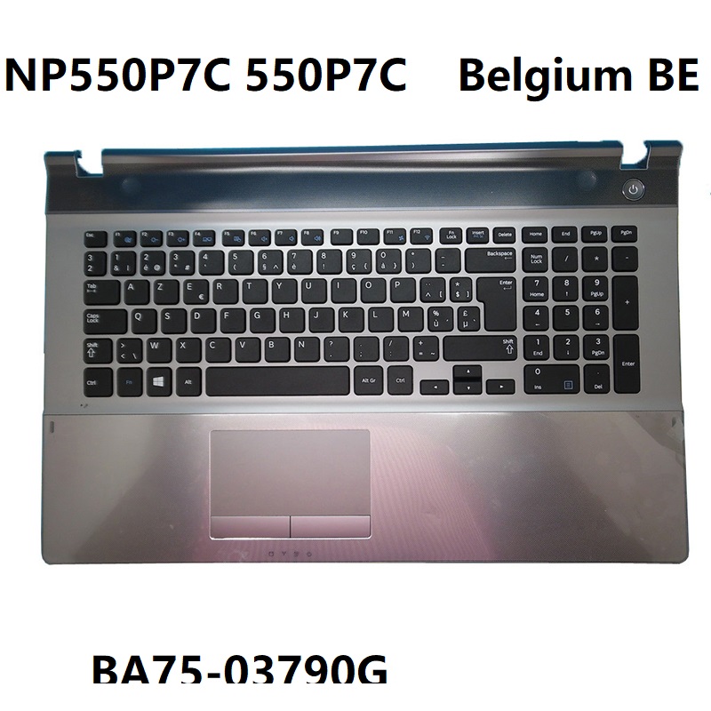 TR/BE ノートパソコン用パームレスト＆キーボード Samsung NP550P7C 550P7C タッチパッド付き 新品