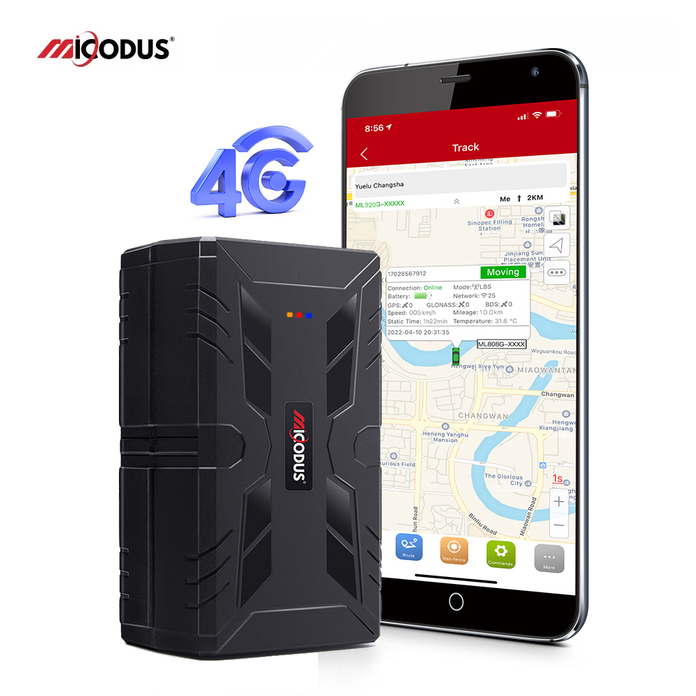 MiCODUS 車 GPS トラッカー 4 グラム ML920G 20000 mAh 超強力な磁気 4 グラム GPS 追跡デバイス振動移動警告無料アプリ