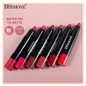 BSIMONE マットリップスティック - べたつかず、ウォータープルーフ、長時間持続、なめらかなライン、ベルベットのような質感のリップスティックペン