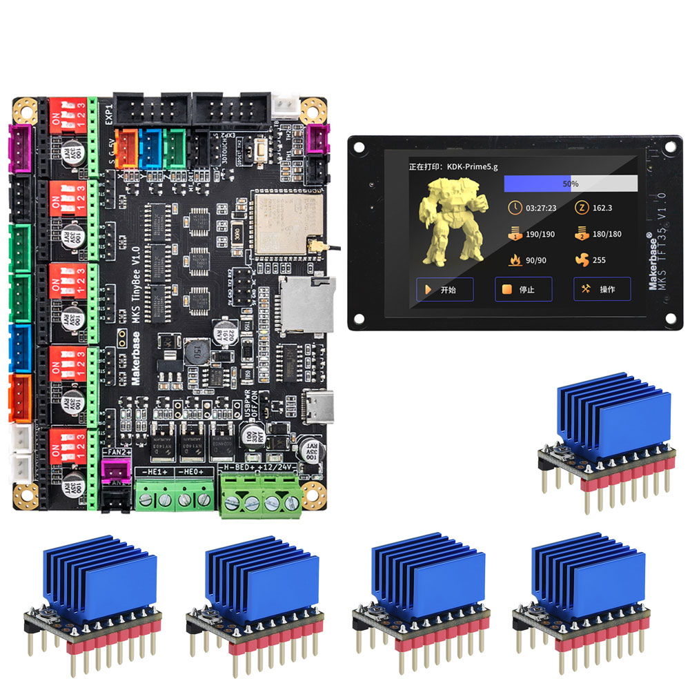 MKS TinyBee 3D プリンタ制御ボード ESP32 MCU 3D プリンタ部品 3D タッチ TFT35 画面 Wifi 機能 WEB 制御 TMC2209 ドライバ