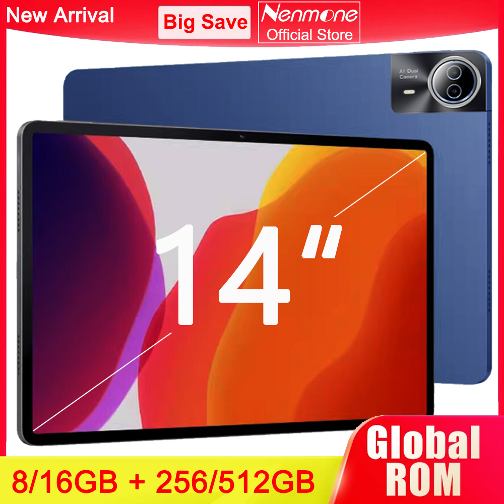 新しい 14 インチタブレット PC 大画面 1920x1200 IPS CPU T616 16 512GB タブレット 14' Android 15.0 4G LTE ゲームスタジオパッド描画スタイラス