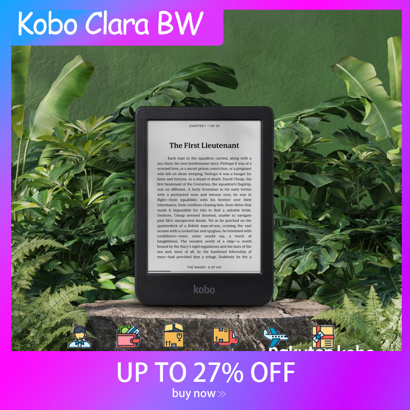 Kobo Clara BW 電子リーダー 6 インチ グレアフリー タッチスクリーン ComfortLight PRO ダークモード オプション付き オーディオブック 防水 16GB ブラック