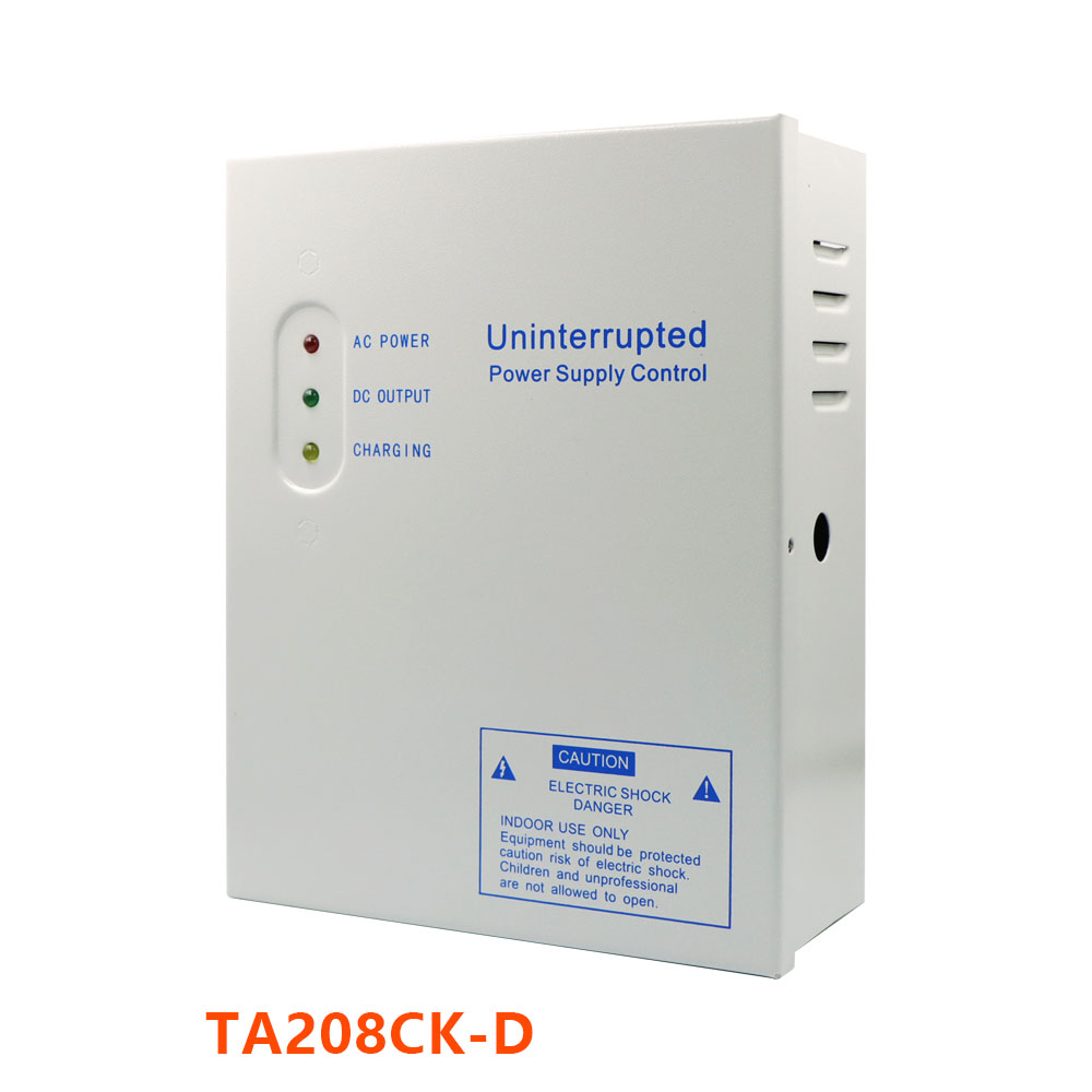 DC12V 5A バックアップ付きドアアクセス制御システム用ユニバーサル電源 バッテリーインターフェース TA208CK AC100-260V