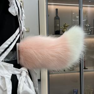 Extra-Large Handmade Fox Tail Animal Tail Comic-Con Cosplay Party Costume Cat Ear Hair Clip Costume Prop