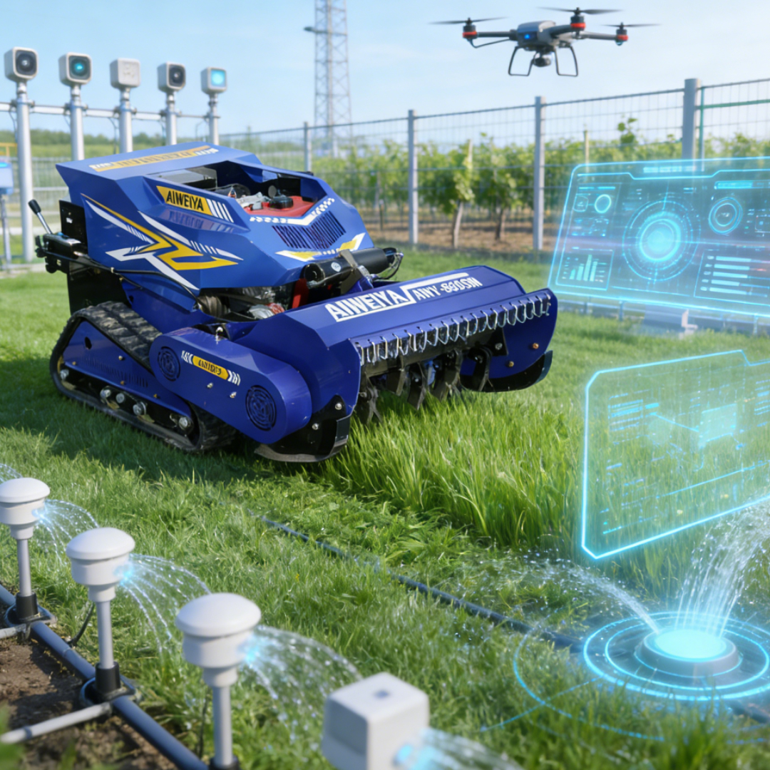 カスタマイズされたロボット林業自動コードレスワイヤレス庭の芝刈り農業リモコン芝刈り機