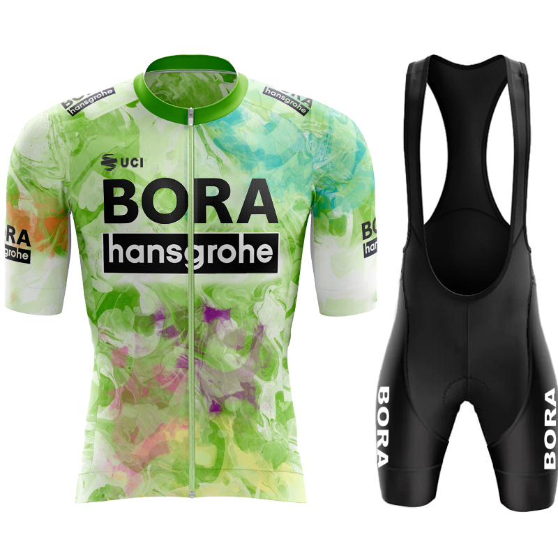 メンズサイクリングセット男の服 UCI BORA プロフェッショナルシャツジャージロードバイクユニフォームマウンテン衣装よだれかけパンツ Mtb ショーツ衣装