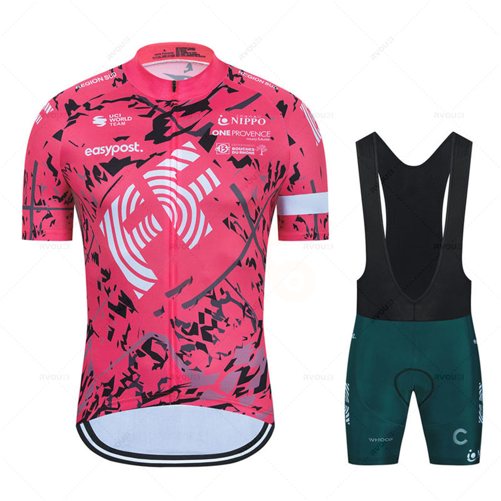 夏サイクリング服 2026 新チーム Ropa Ciclismo Hombre 半袖サイクリングジャージセット Mtb バイク男の制服マイヨ自転車