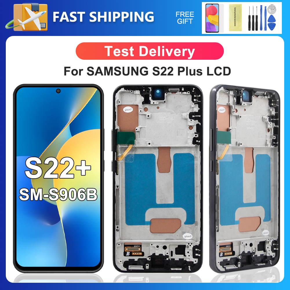 テスト済み S22 サムスン S22 プラス S906B S906 S906W S906N S906E 液晶ディスプレイタッチスクリーンデジタイザアセンブリの交換