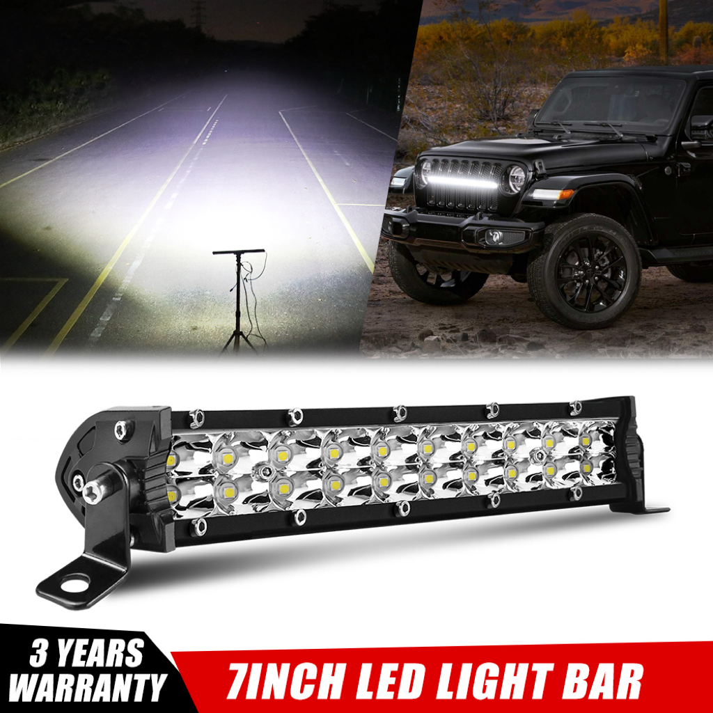 HAOLIDE デュアルロー 7 インチ LED ワークライトホワイトドライビングライト超高輝度スポットフラッドコンボビーム UTV 4WD 車オフロード使用 IP68
