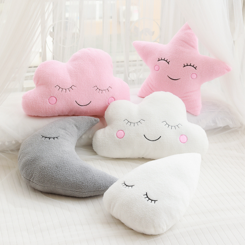 新しいぬいぐるみクラウドムーンスターレインドロップぬいぐるみ枕ソフトクッションおもちゃ子供のためのベビーキッズガールクリスマスギフトルーム車の装飾