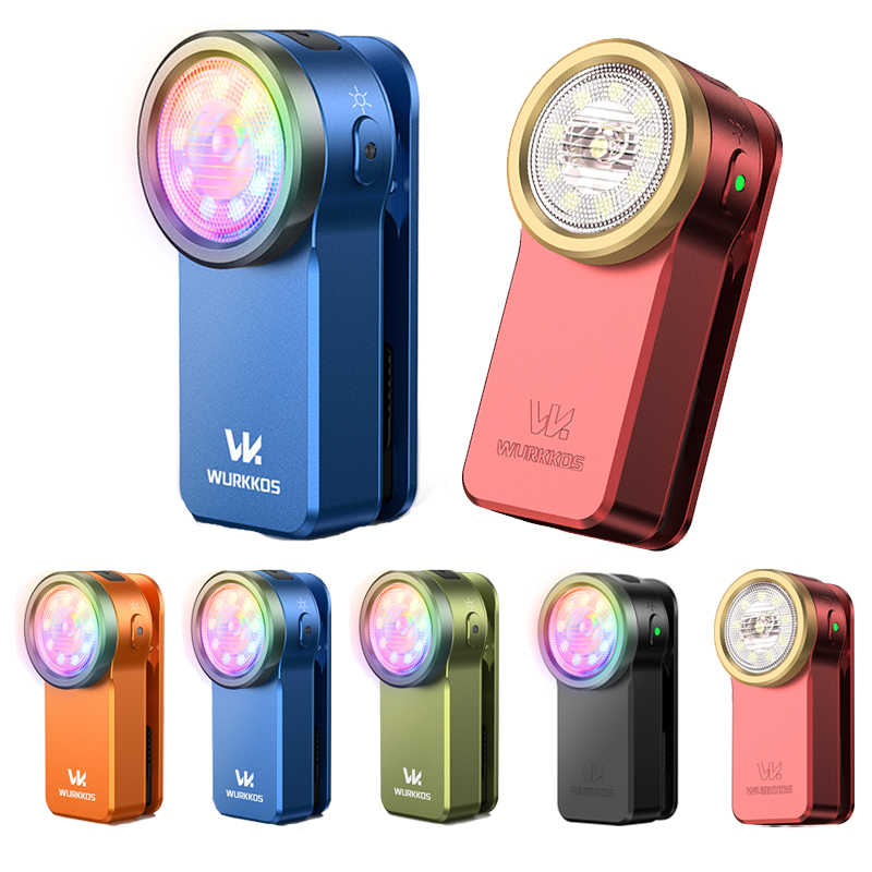 Wurkkos HD03 680LM USB C 充電式ポケット懐中電灯スポットおよびフラッドポータブル EDC RGB トーチマグネットクリップライト付きサイクリング用