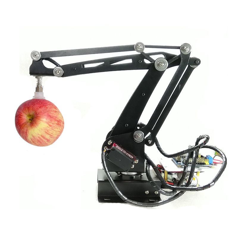 500g ペイロード 4 自由度 機械式ロボットアーム 吸引カップ付き 吸引ポンプ 産業用マニピュレーター デジタルサーボコントローラー付き