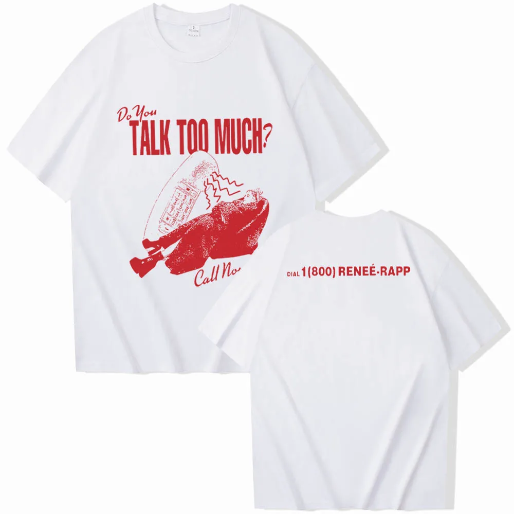 ルネラップトークすぎる半袖 Tシャツルネラップ音楽グッズファンギフト原宿ユニセックス O ネック女性シャツ