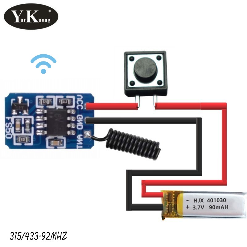 RF リモート PCB ボード 1527 315 433.92MHZ 送信機ミニリモコン電源オン送信信号警報システム