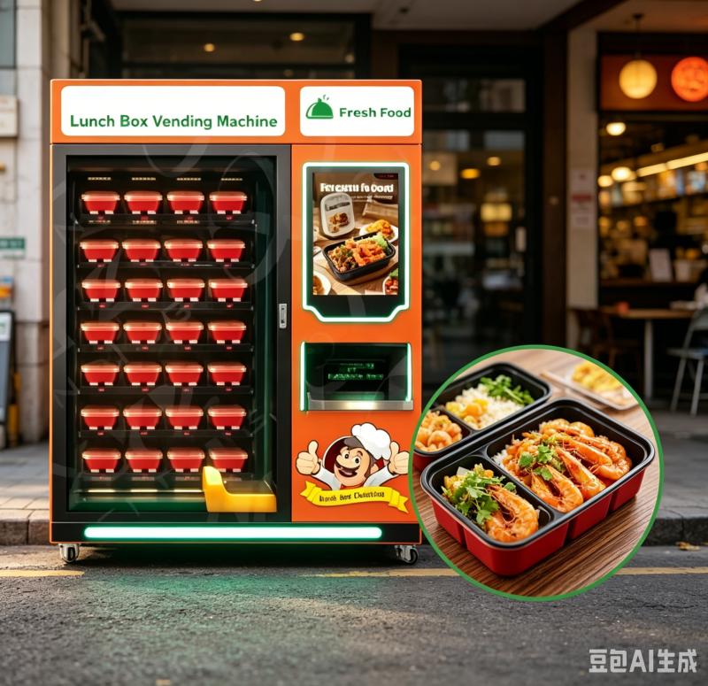 自動食品バーガー自動販売機ポータブル手羽先オニオンリングスナックセルフサービス自動販売機小売用カスタマイズ