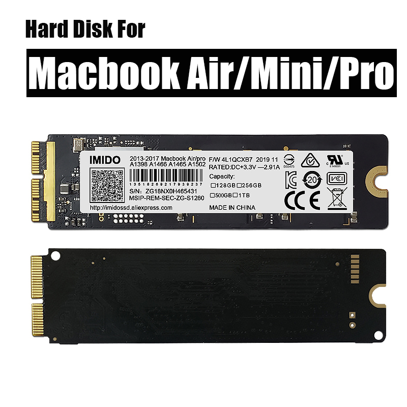 Mac Book Air A1466 SSD 2017 256gb 128gb 1t A1466/Pro A1502 A1398 内蔵 SSD 512g には U ドライブとインストールキットが付属しています