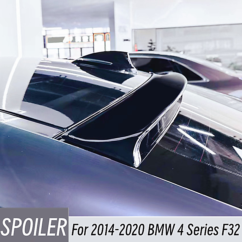 2014-2020 BMW 4 シリーズ F32 リアルーフウィンドウトランクリッド車スポーツスポイラーウィングブラックカーボン外装チューニングアクセサリー