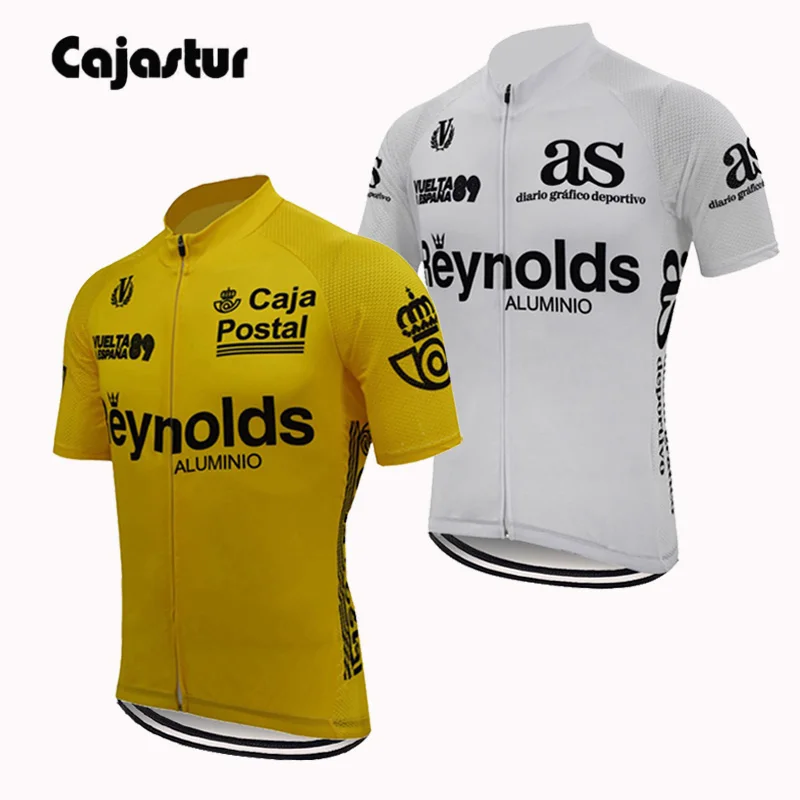 スペインチームサイクリングジャージ男性半袖 mtb 服 Ropa マイヨ Ciclismo バイクウェア服