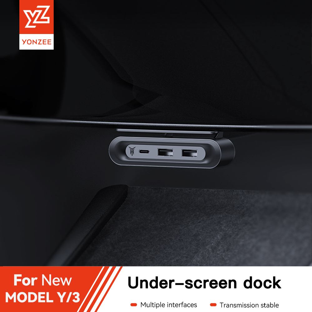 YZ テスラモデル 3 ハイランドモデル Y 2024 拡張ドック中央制御充電シャント USB ハブアクセサリー急速充電器