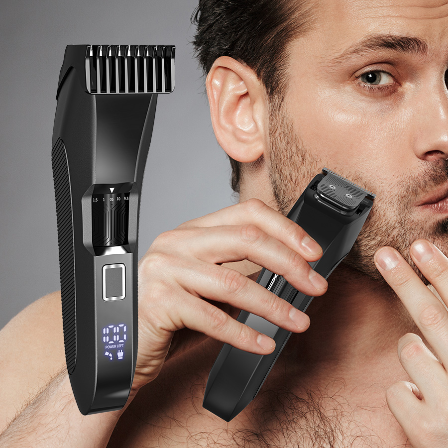The Beard メンズ ヒゲトリマー - フェイシャル用 20 長さ調節可能なコードレスバリカン