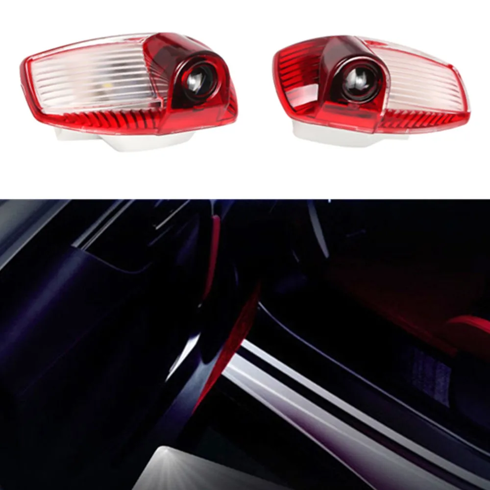 2 個 LED 車のドアウェルカムロゴプロジェクターゴーストシャドウライトアクセサリーポルシェパナメーラ 970 ボクスター 986 987 ケイマン 911 997