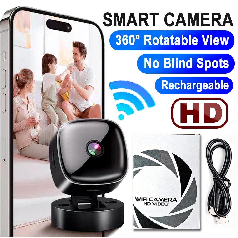 1080P HD ミニワイヤレス IP カメラリモートモニター WiFi セキュリティ監視ビデオカメラ充電式スマートホームカメラ屋内使用
