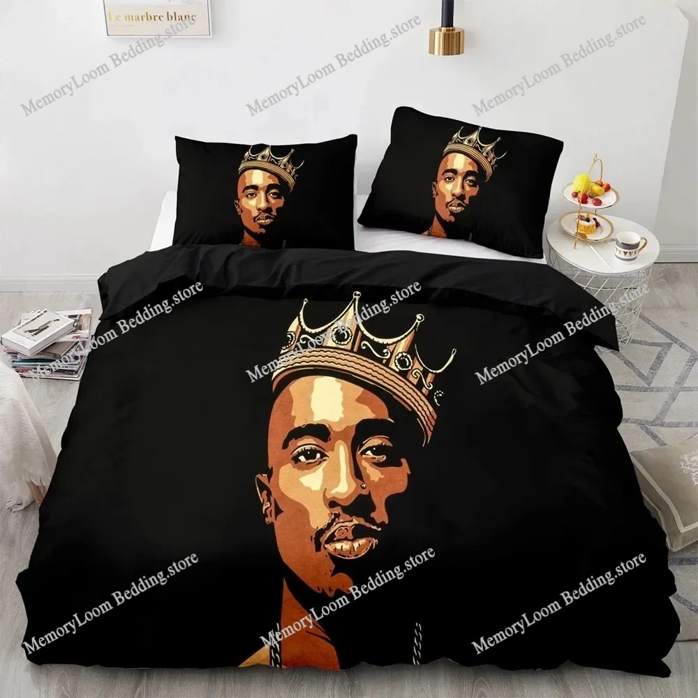 2Pac トゥパック・アマル・シャクール寝具セット布団カバーベッドセットキルトカバー枕カバー掛け布団キングクイーンサイズボーイズ大人寝具セット