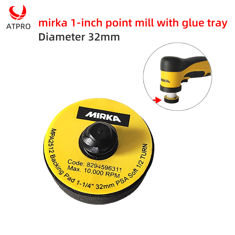 MIRKA 1 インチポイントミルゴムソフトトレイ直径 32 ミリメートル電動研磨機アクセサリーオリジナルゴムトレイ