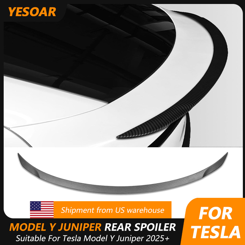 ABS スポイラー 2025 2026 テスラモデル Y ジュニパーリアスポイラーリアトランクスポイラーモデル Y ジュニパーアクセサリーチューニングボディキット