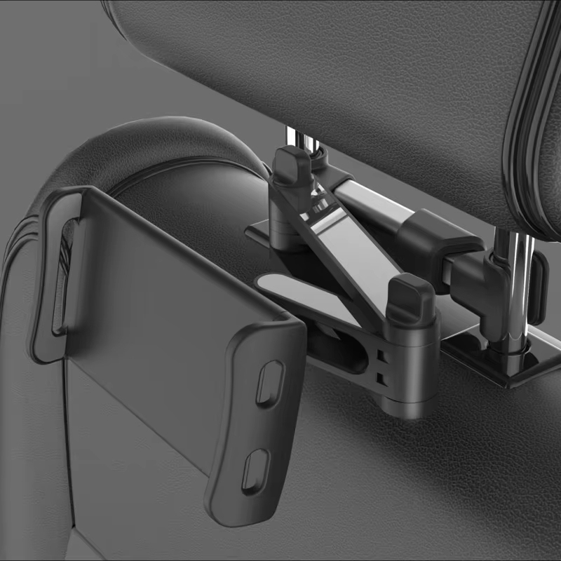 ユニバーサル伸縮式車の後部枕携帯電話ホルダータブレット 360 度回転カーシート後部スタンドヘッドレストブラケット iPad iPhone