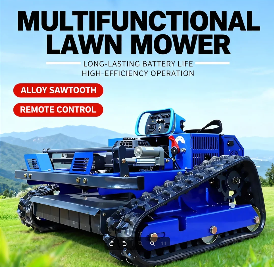 カスタマイズされたリモコン自走式 DIY 芝刈り機 AWY-550 クローラー全地形対応簡単な操作と高効率 CE EPA