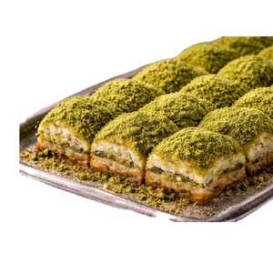 Best-Selling Halal Handmade Pistachio Baklava—Premium Traditional Turkish Dessert (With Milk)