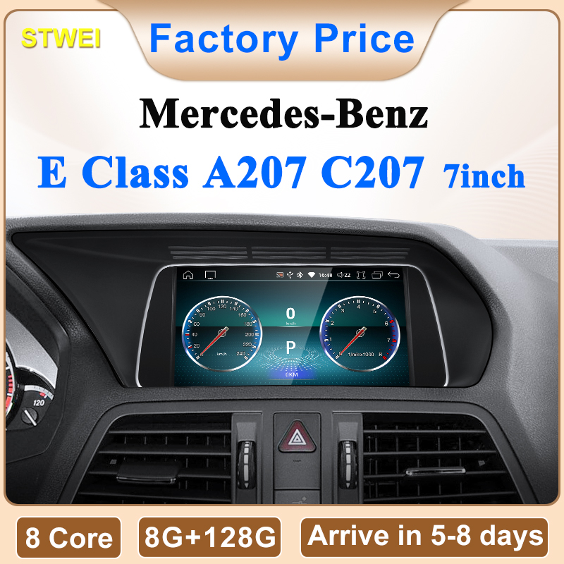 STWEI 新工場出荷時の価格 7 インチ Android 14 車マルチメディアプレーヤーメルセデスベンツ E クラス W207 A207 GPS ナビゲーション CarPlay 自動