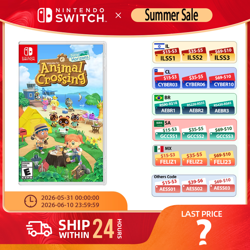 Nintendo Switch - Animal Crossing New Horizo​​ns - Switch OLED 用ゲーム カートリッジ物理カード アドベンチャー