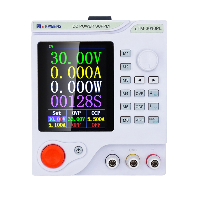 300W 4桁高精度カラー画面プログラミング DC安定化電圧電源 1mA 10mV