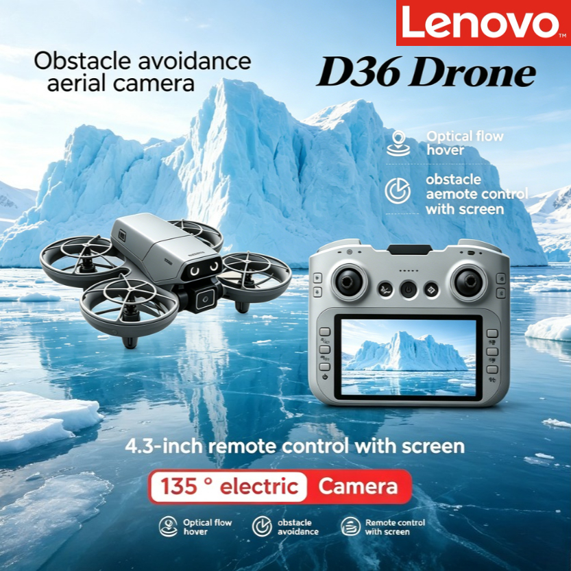 Lenovo D36 折りたたみ式 GPS ドローン 4K 8K トリプル HD カメラ FPV ブラシレスモーター スマート障害物回避長距離 RC クアッドコプター