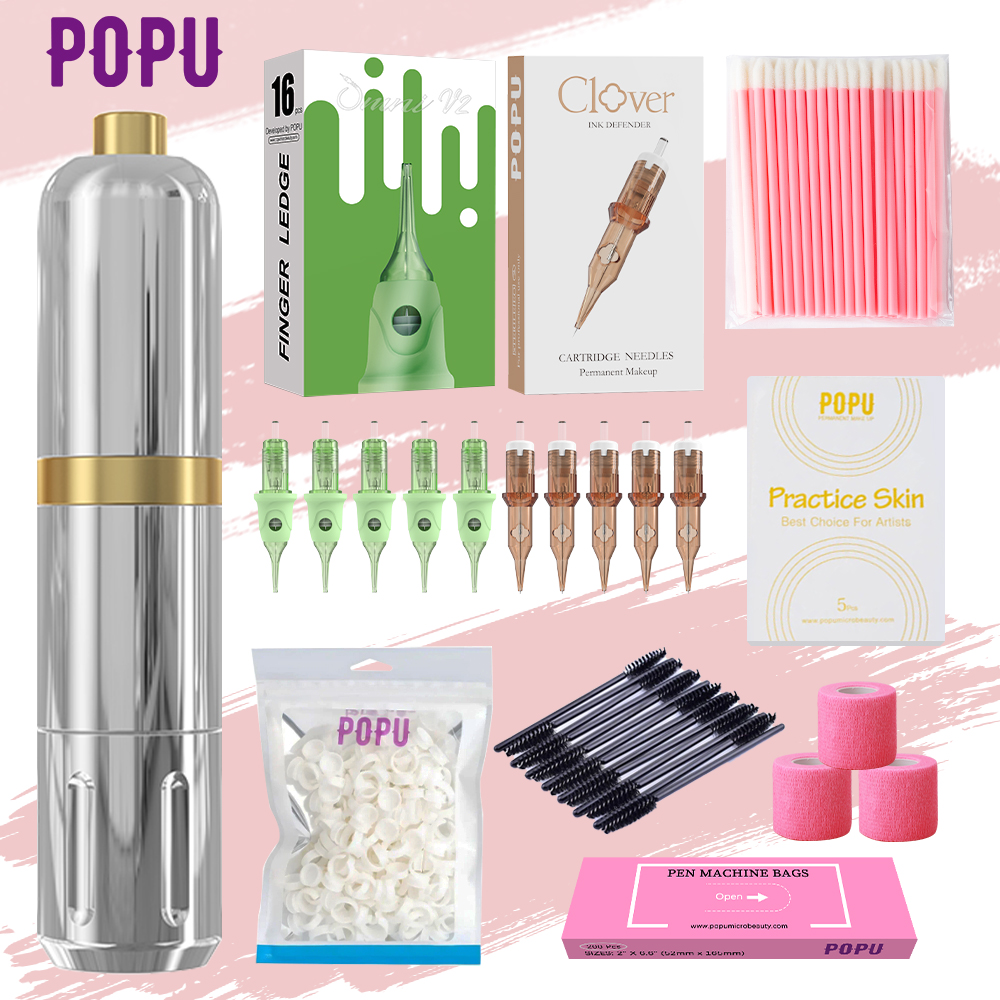 POPU NANO X プロフェッショナル電動 SMP タトゥーマシンキットミニアートメイクペンタトゥーアーティスト用