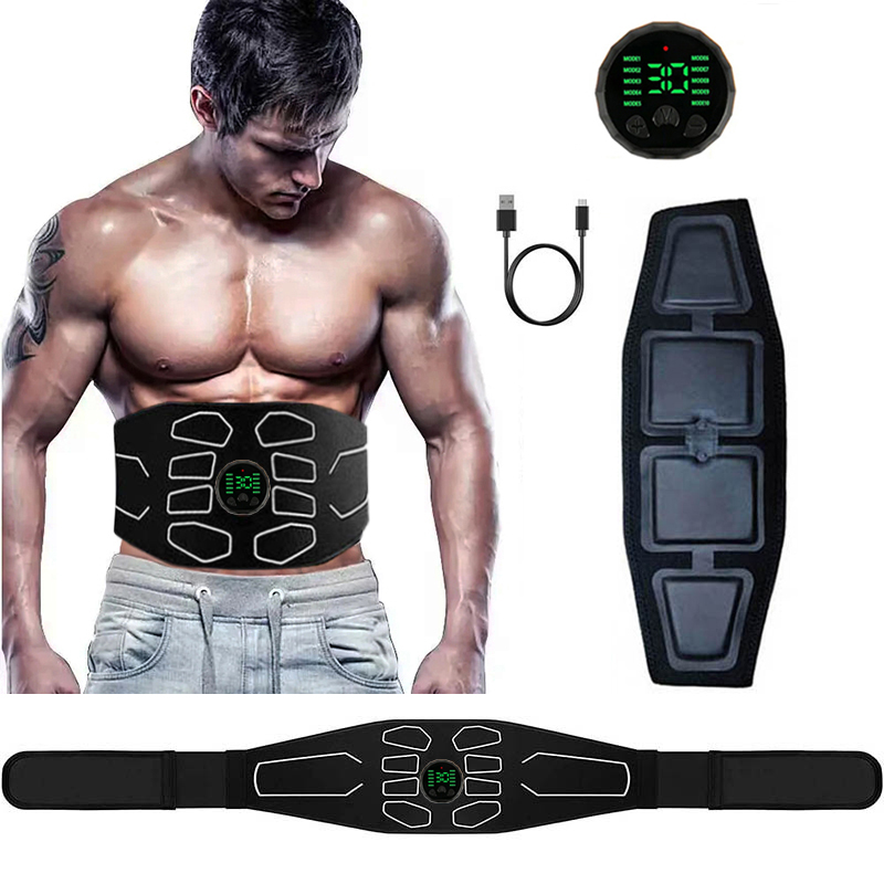 EMS 腹部調色ベルト電気筋肉刺激筋肉トナーポータブルフィットネスマッサージウエストトレーナーボディ痩身整形