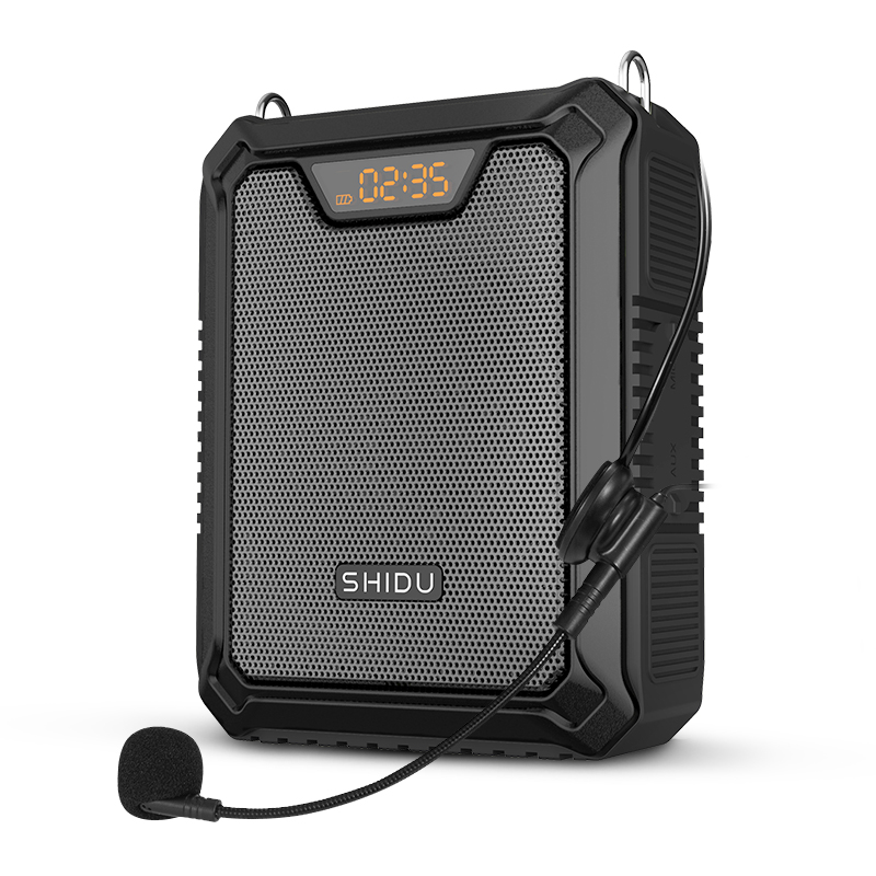 SHIDU 有線 M900 アンプ 25W ポータブル IPX6 ワンボタン録音 教師専用モデル 2200mAh 緊急充電付き