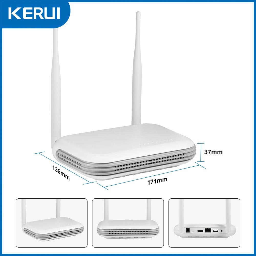 KERUI ミニネットワーク WIFI 8CH NVR 監視ビデオレコーダーホームセキュリティ 3MP 5MP 2K カメラシステム Onvif XMEYE iCSee
