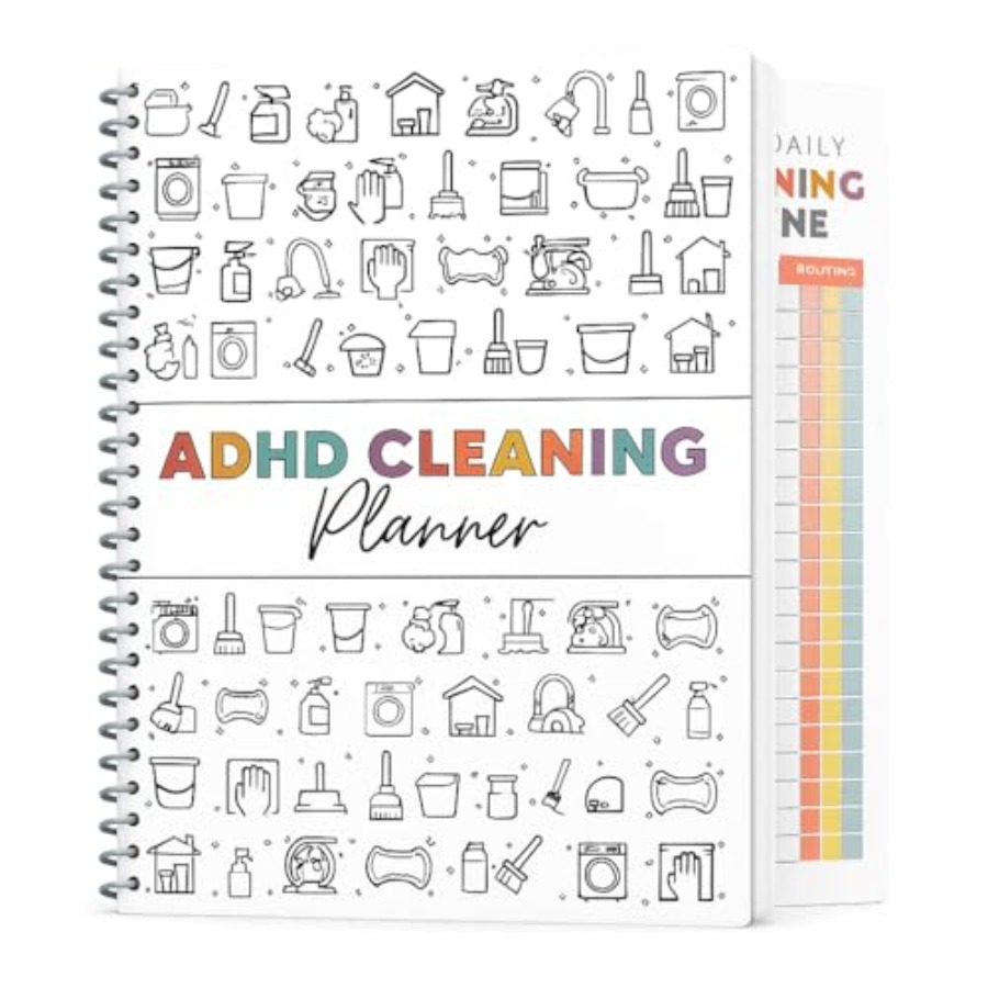 ADHD 掃除プランナー 大人用 日付なし 毎日、毎週、毎月の掃除スケジュールとチェックリスト 家事オーガナイザー N