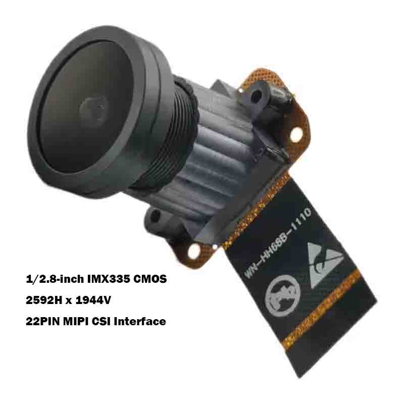 2592Hx1944V 5MP HD IMX335 MIPI カメラモジュール固定焦点 125 度 22PIN MIPI CSI 顔認識用