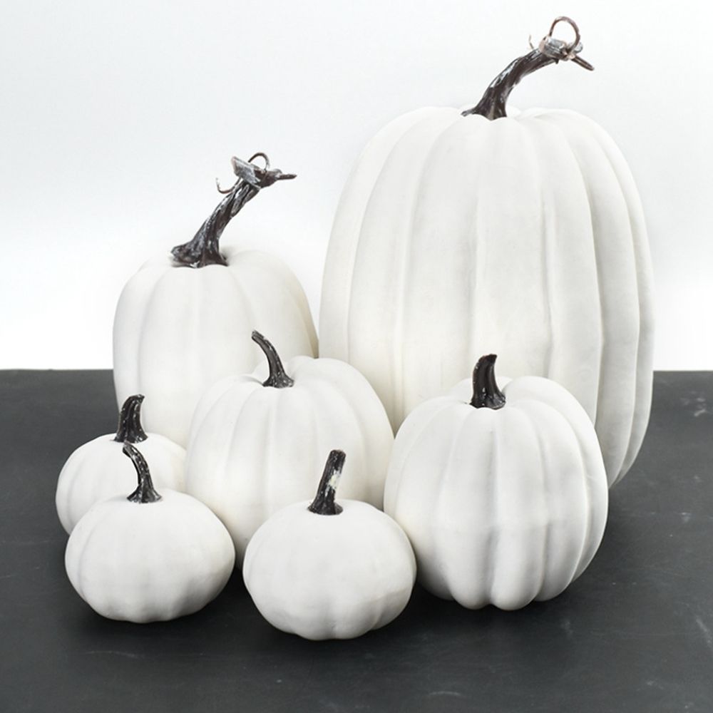 7 個結婚式感謝祭 DIY クラフトパーティー人工カボチャハロウィン装飾シミュレーションカボチャモデル偽野菜