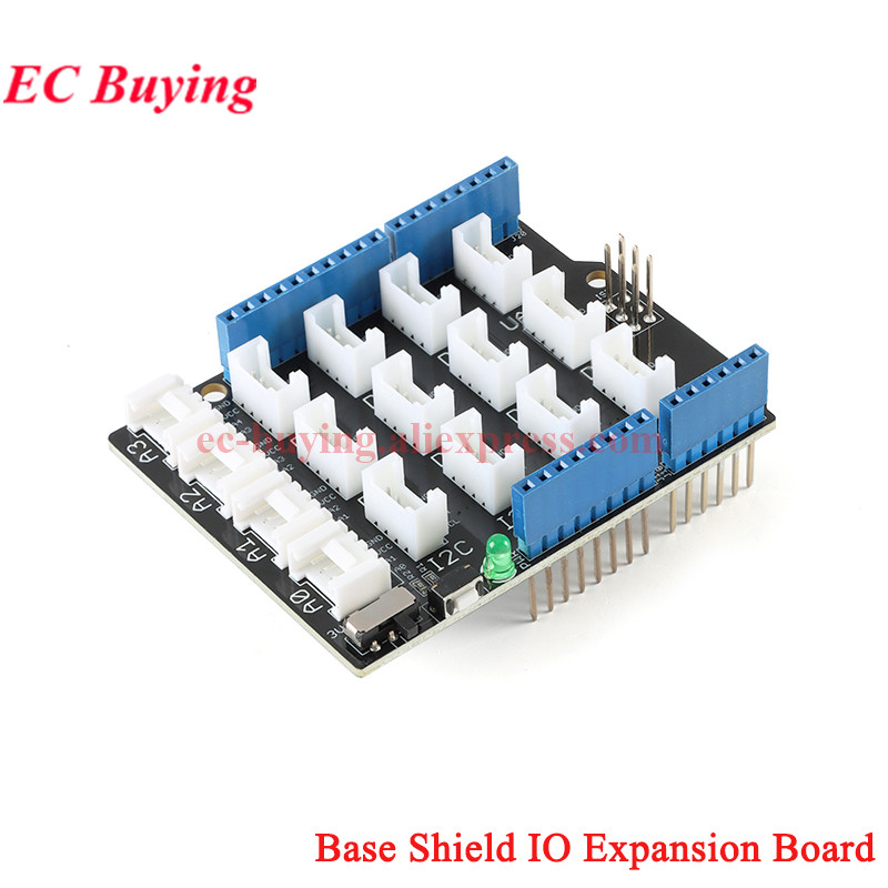 Arduino IO拡張ボード UNO R3/R4用 GroveベースシールドV2.0 センサーIO開発デモモジュール IIC I2C UART Groveインターフェース